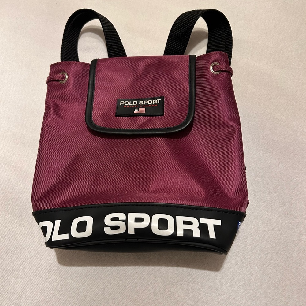 Polo sport Ralph Lauren nylon logo backpack vintage 90s